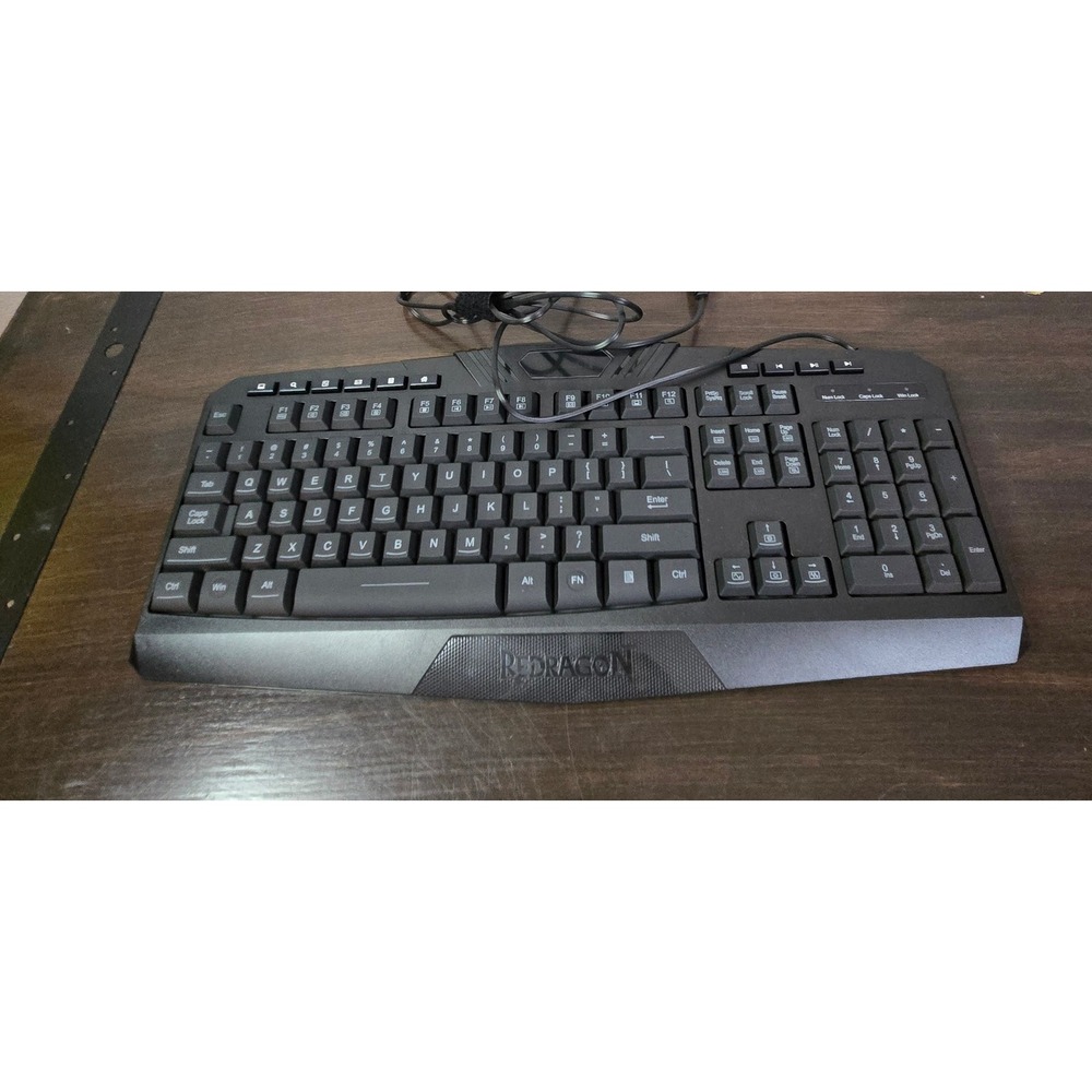 Redragon S101-3 Wired Gaming Keyboard Full Size Black USB Multimedia Keys PC